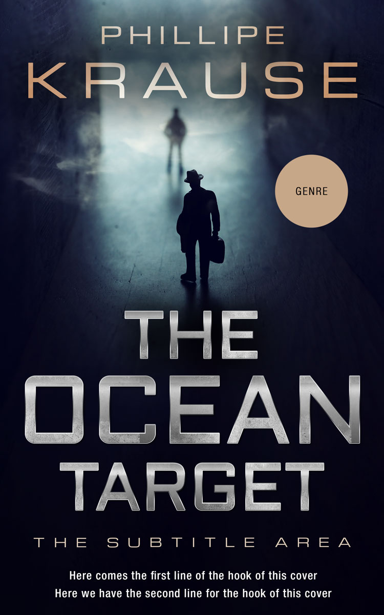 2D view of Black #25218 - Premade Mystery & Thriller & Suspense Book Cover