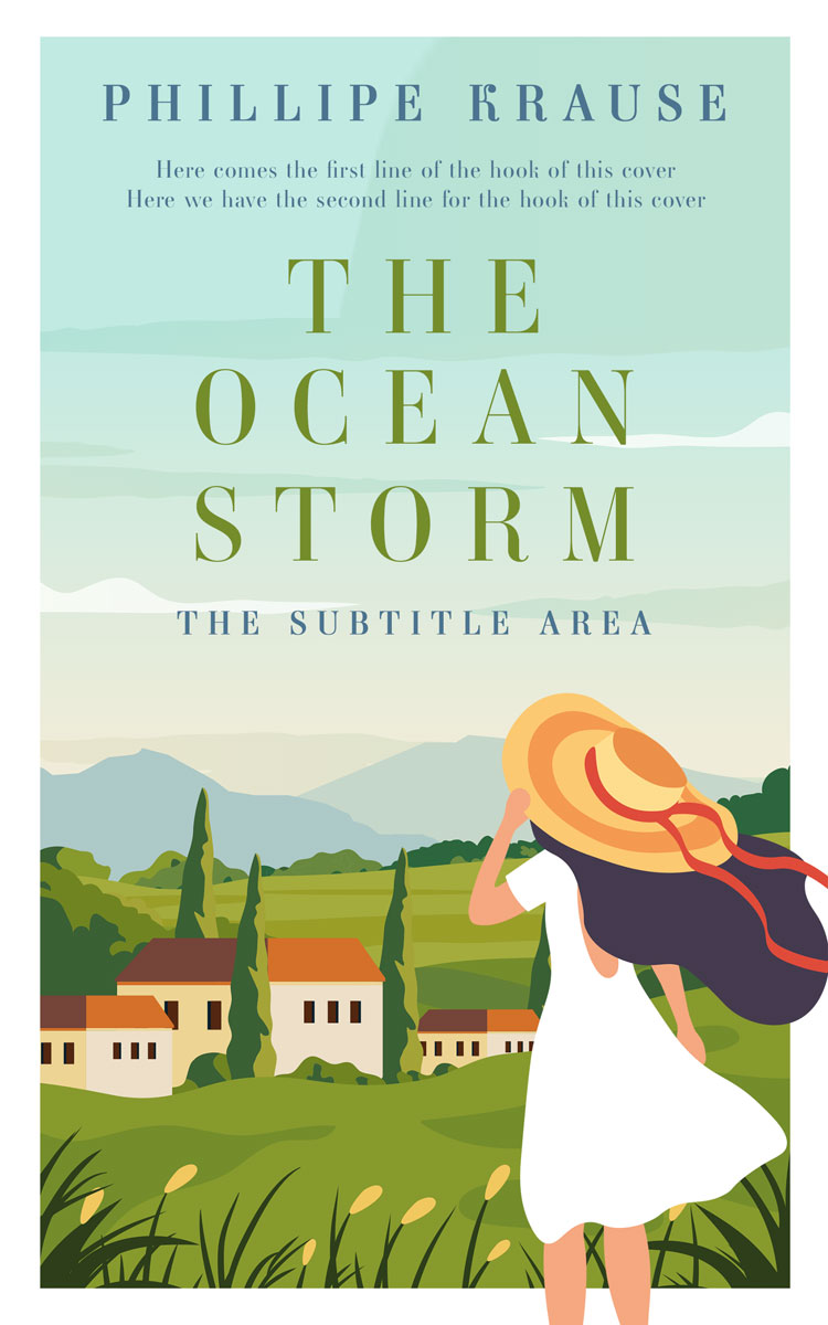 2D view of Premade Literary Fiction Book Cover - Surf Crest