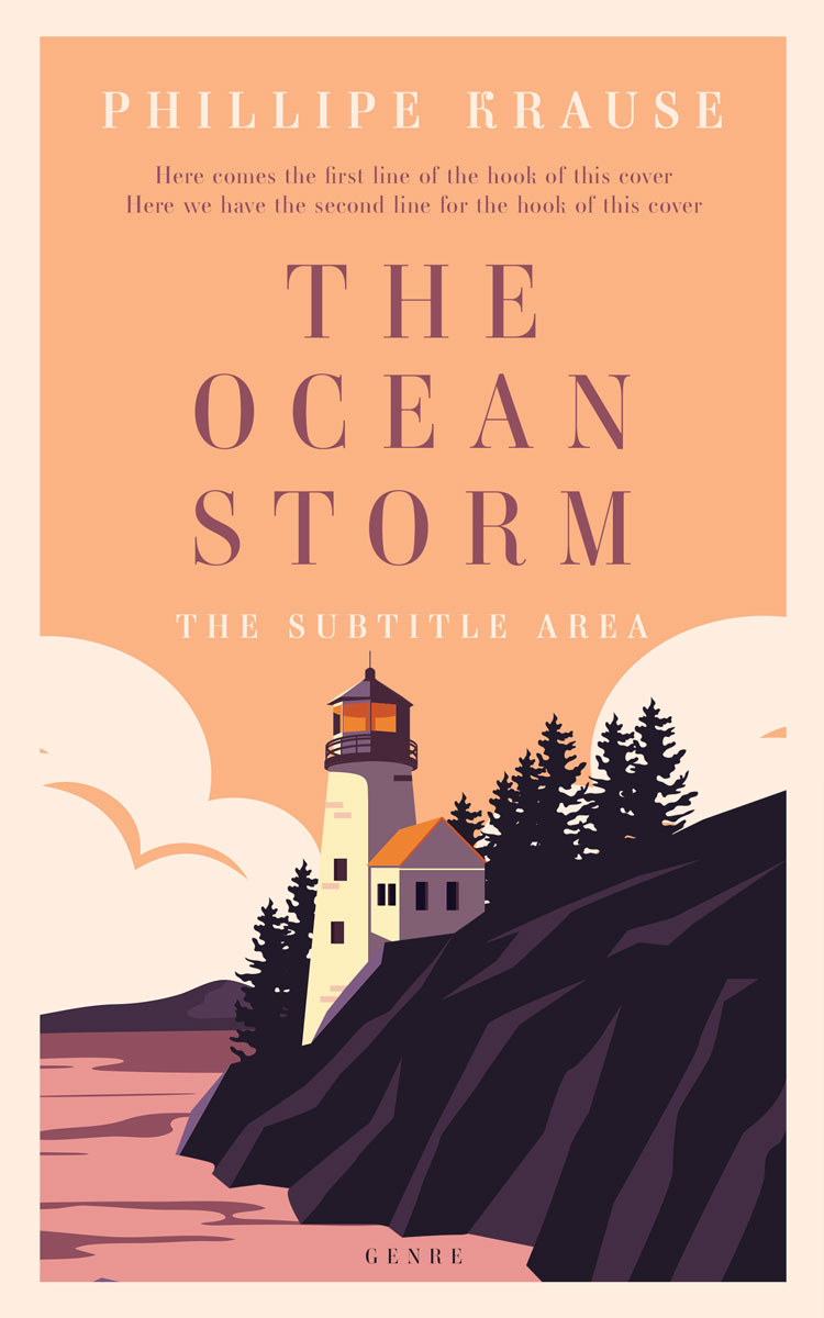 2D view of Bleached Cedar #25241 - Premade Literary Fiction Book Cover