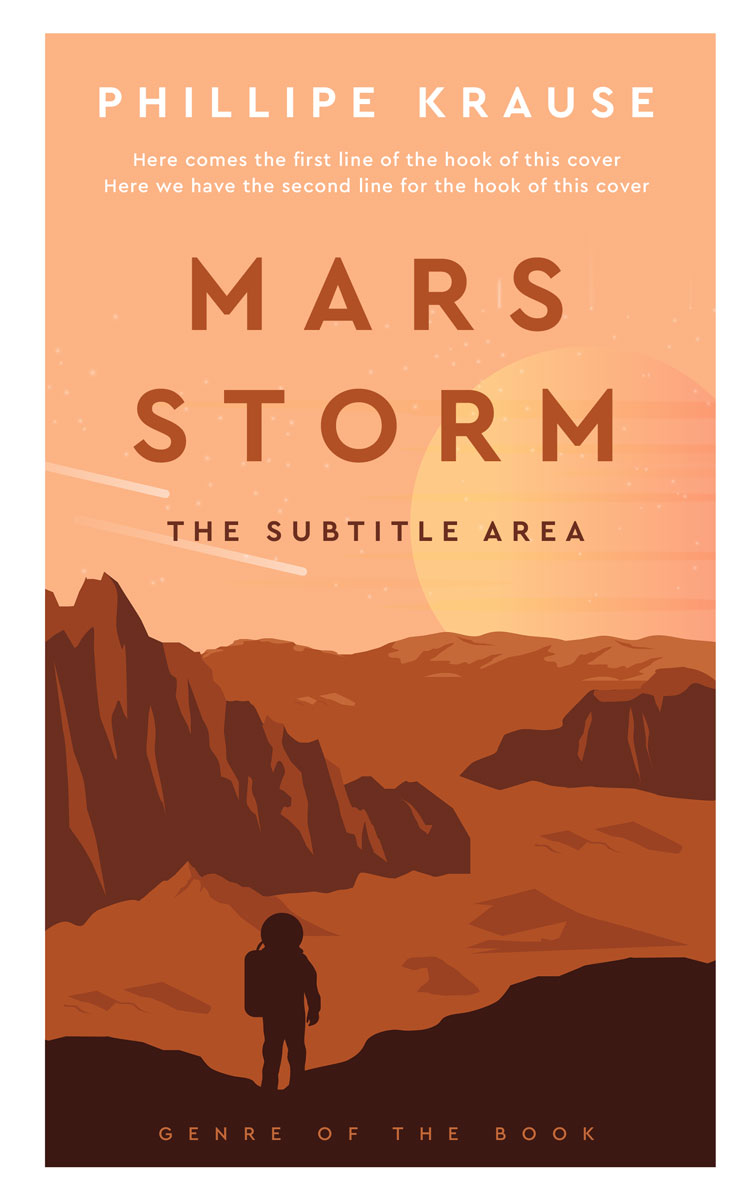 2D view of Rajah #25245 - Premade Science Fiction Book Cover