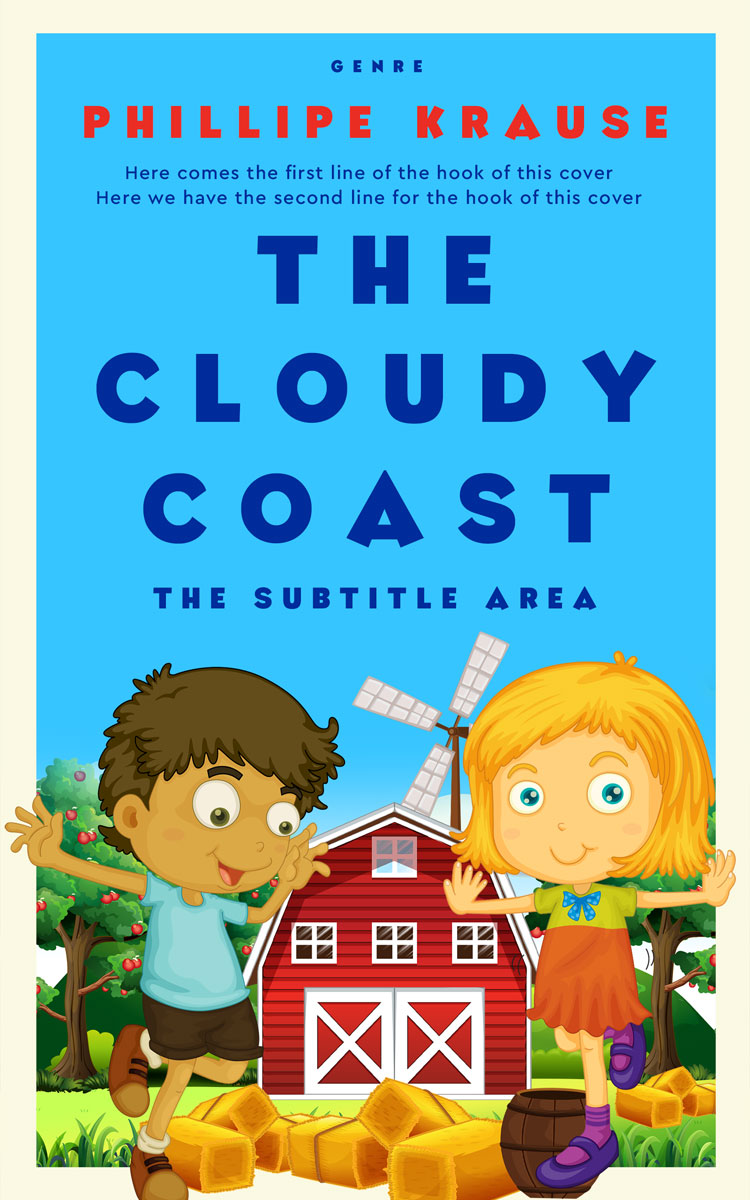 2D view of Dodger Blue #25259 - Premade Nature Book Cover