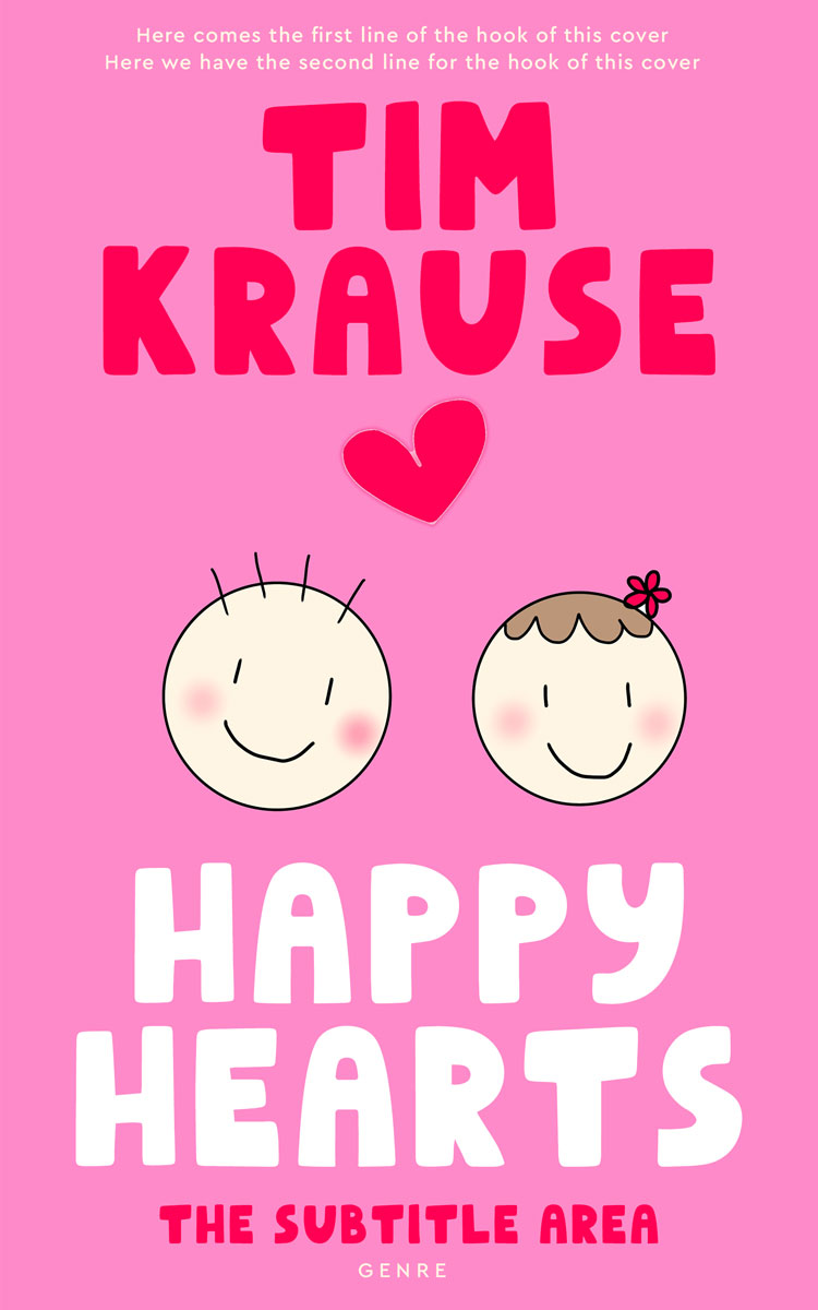 2D view of Premade Children's Book Cover - Persian Pink