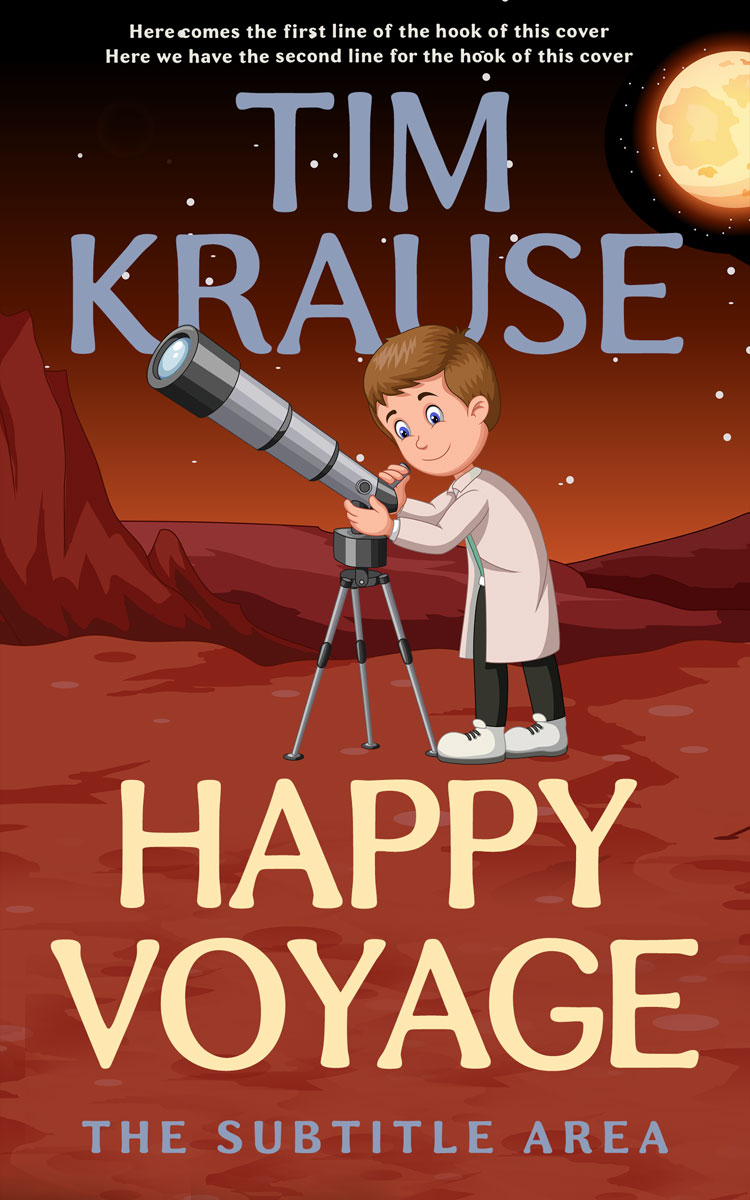 2D view of Burnt Umber #25279 - Premade Science Fiction Book Cover