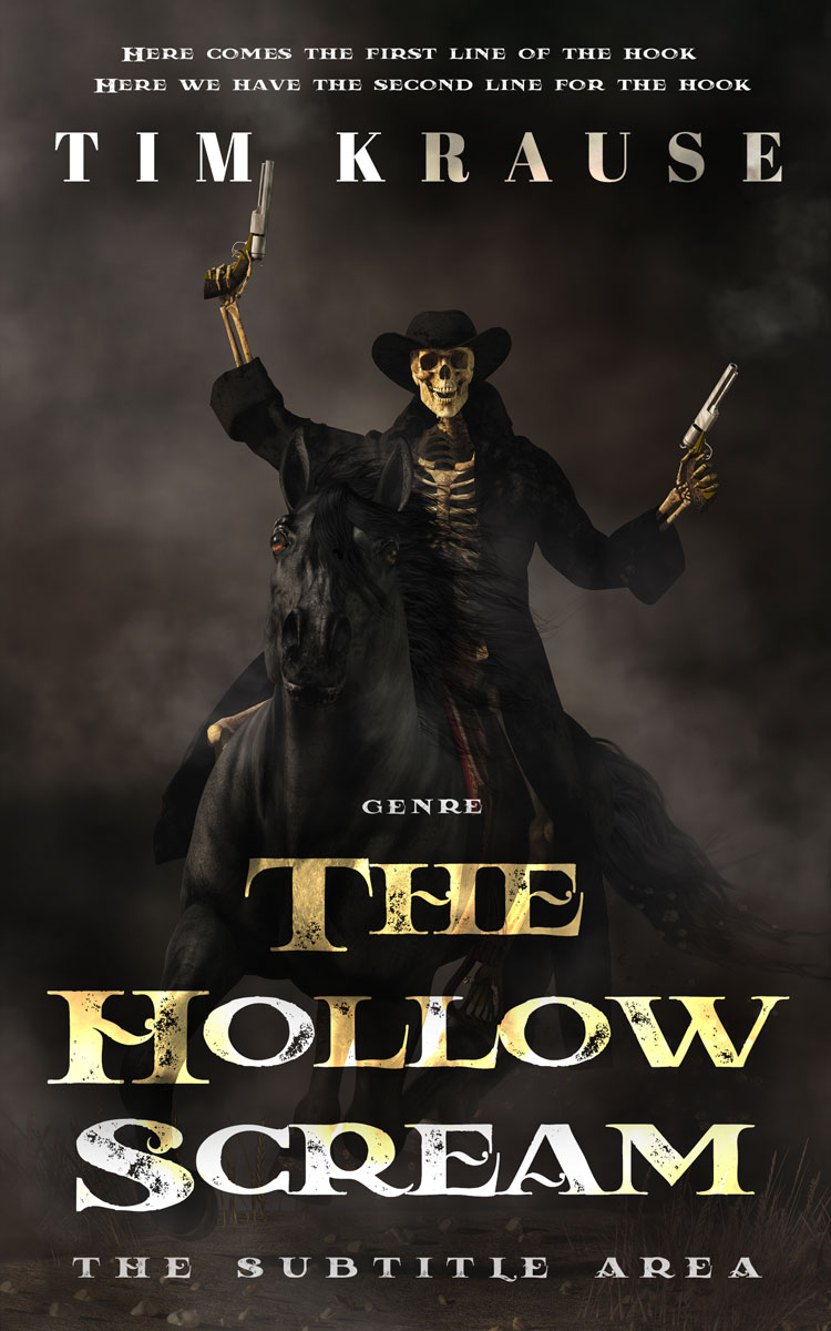 2D view of Premade Horror Book Cover - Dune