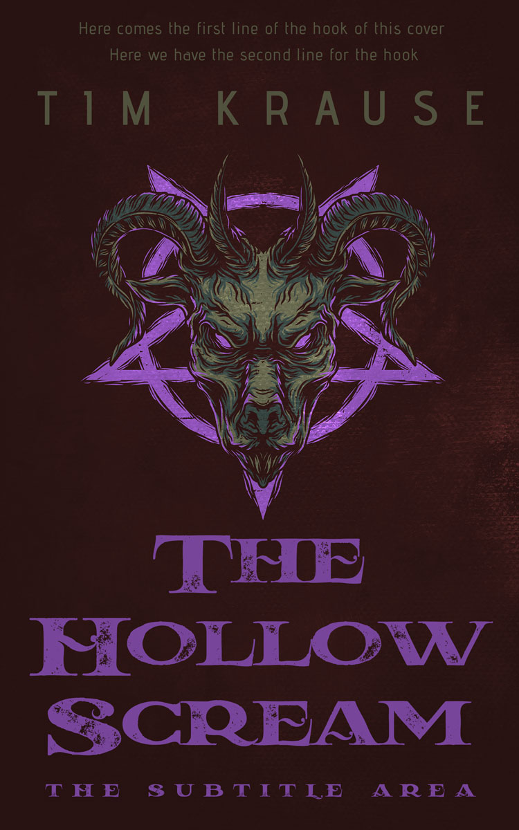 2D view of Premade Horror Book Cover - Eclipse