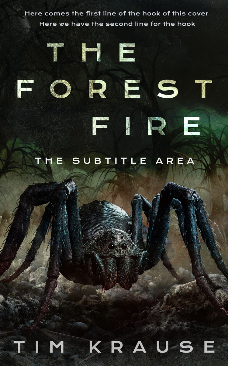 2D view of Log Cabin #25338 - Premade Fantasy Book Cover