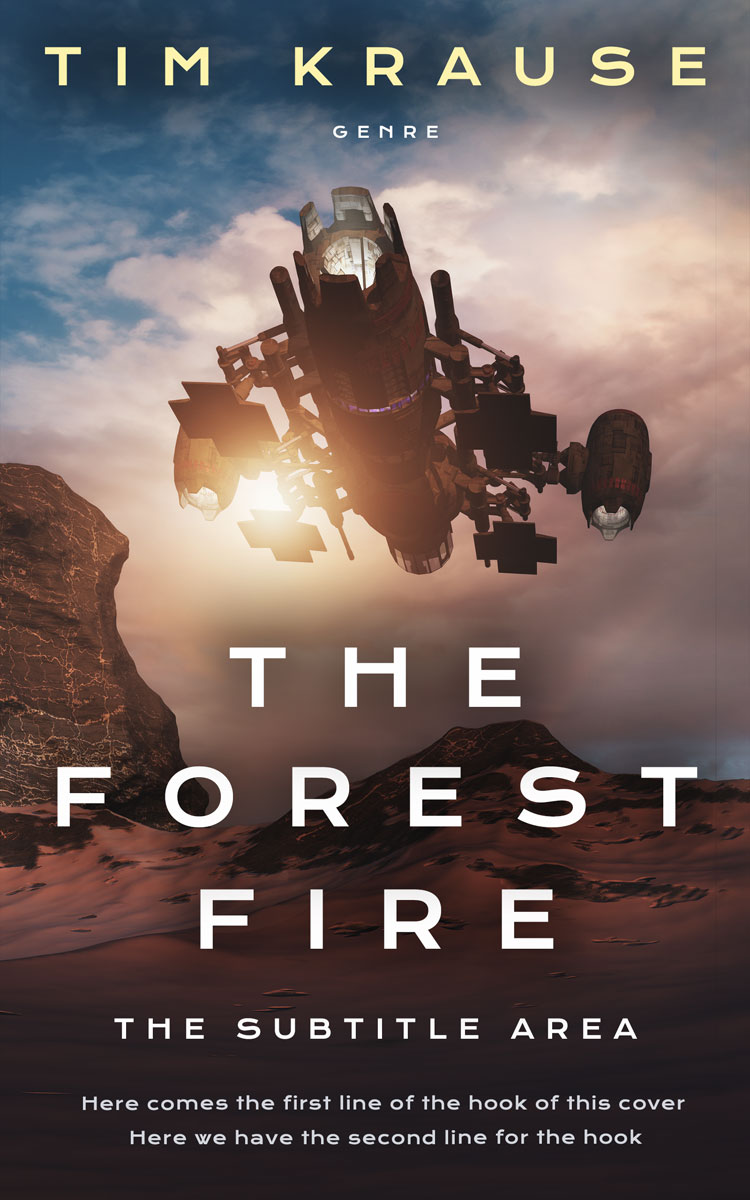 2D view of Thunder #25343 - Premade Science Fiction Book Cover