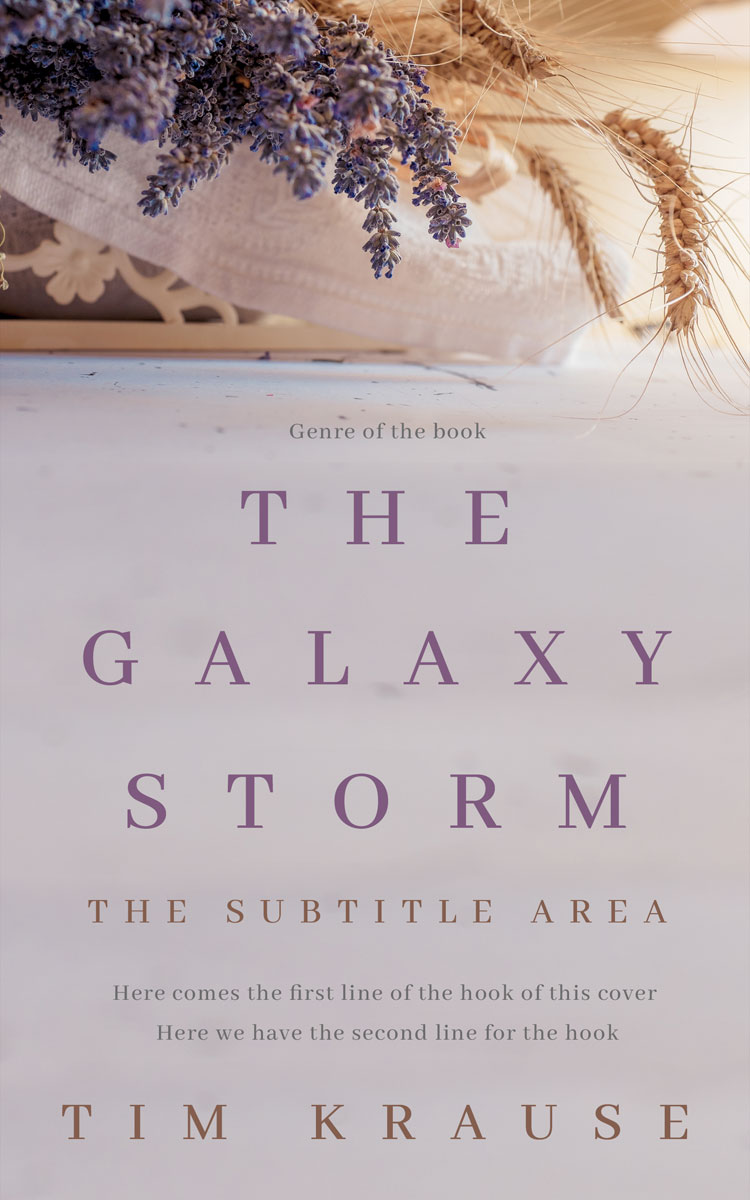 2D view of Pink Swan #25350 - Premade Literary Fiction Book Cover