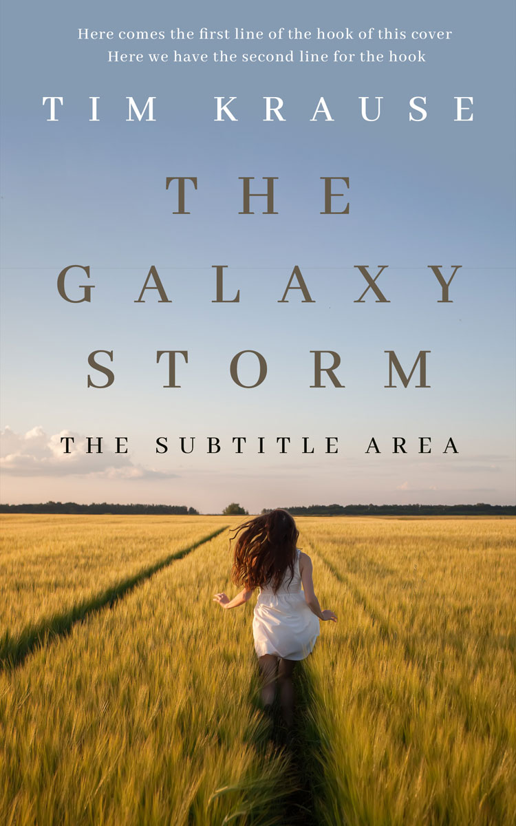 2D view of Premade Romance Book Cover - Gull Gray