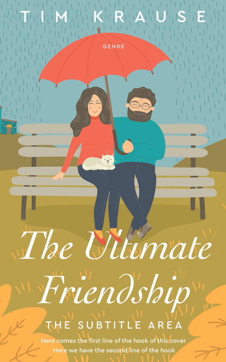 2D view of Premade Romance Book Cover - Tussock