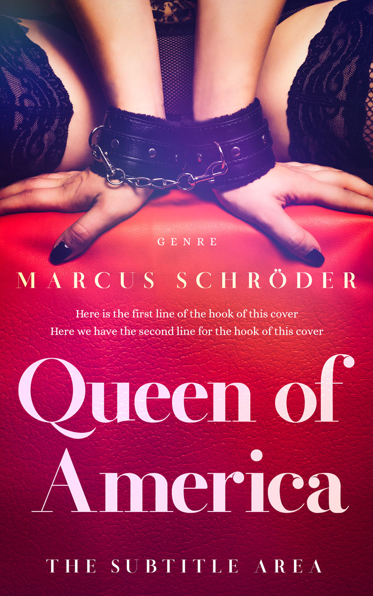 2D view of Premade Erotica Book Cover - Maroon Flush