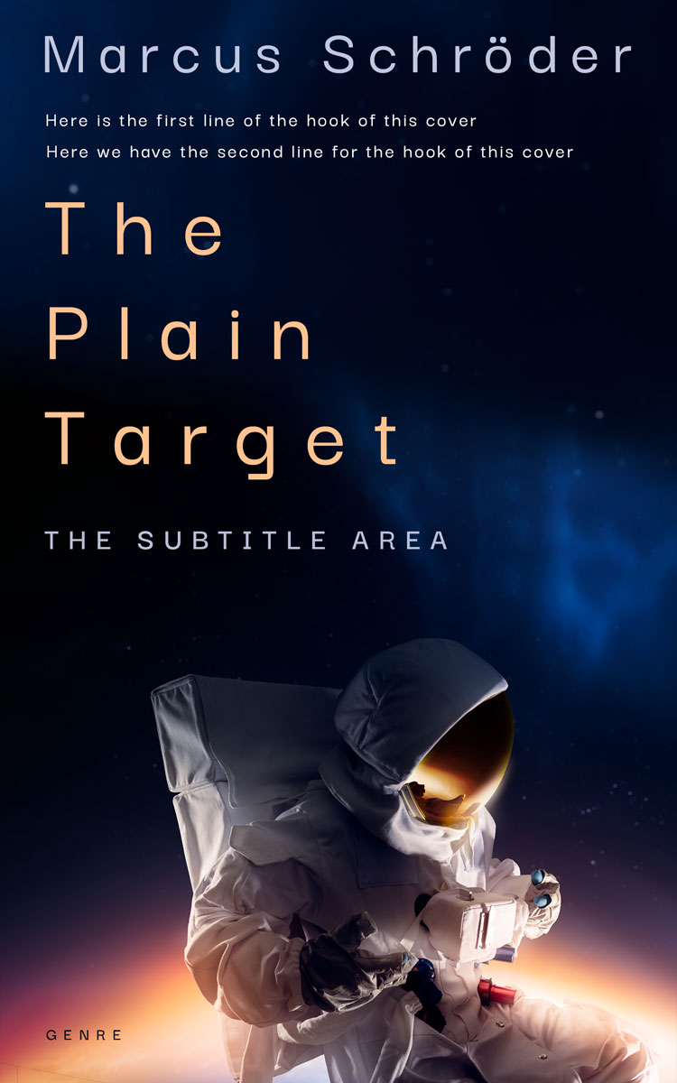 2D view of Ebony #25475 - Premade Science Fiction Book Cover