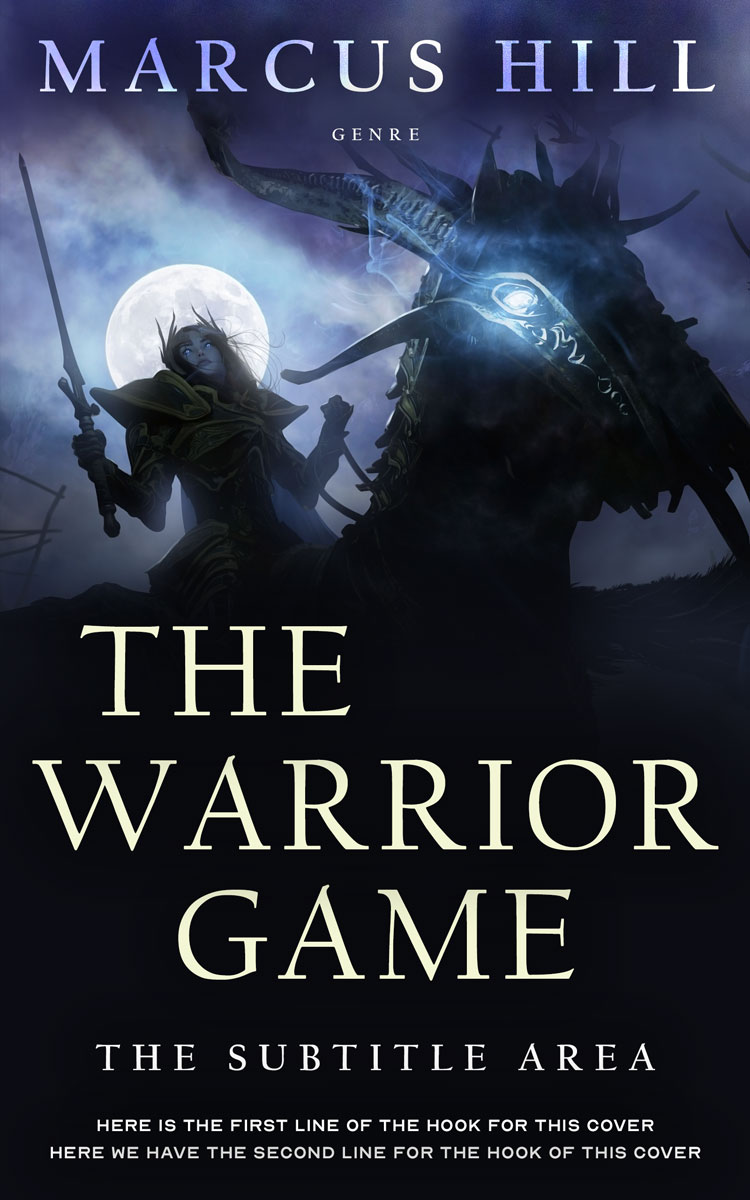 2D view of Mirage #25552 - Premade Fantasy Book Cover