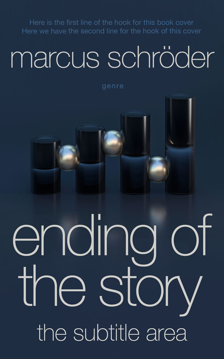 2D view of Premade Surreal Book Cover - Mirage