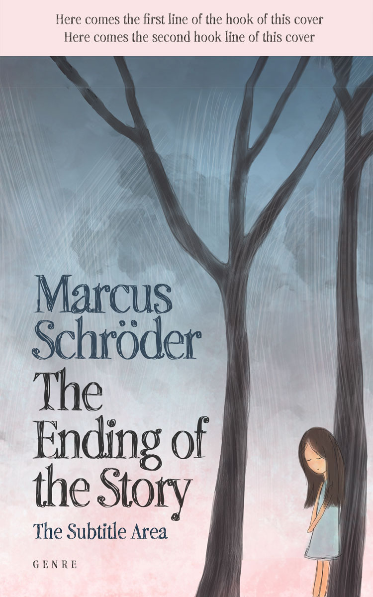 2D view of Premade Children's Book Cover - French Gray