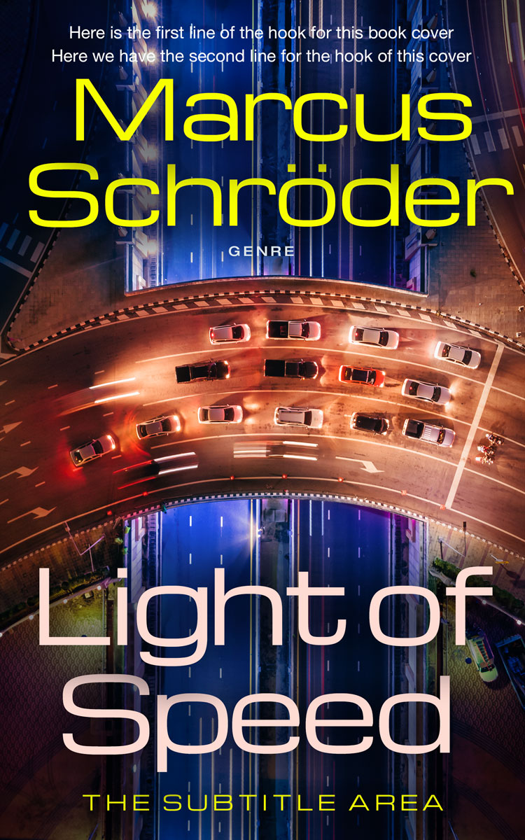 2D view of Premade Action & Adventure Book Cover - Whiskey