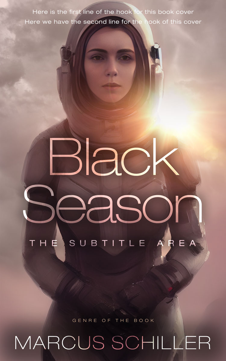 2D view of Quicksand #25697 - Premade Science Fiction Book Cover