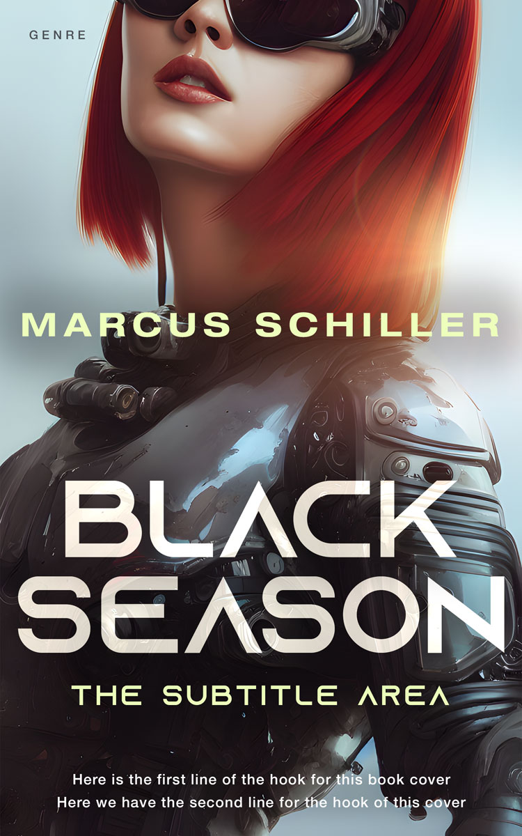 2D view of Premade Science Fiction Book Cover - Cocoa Brown