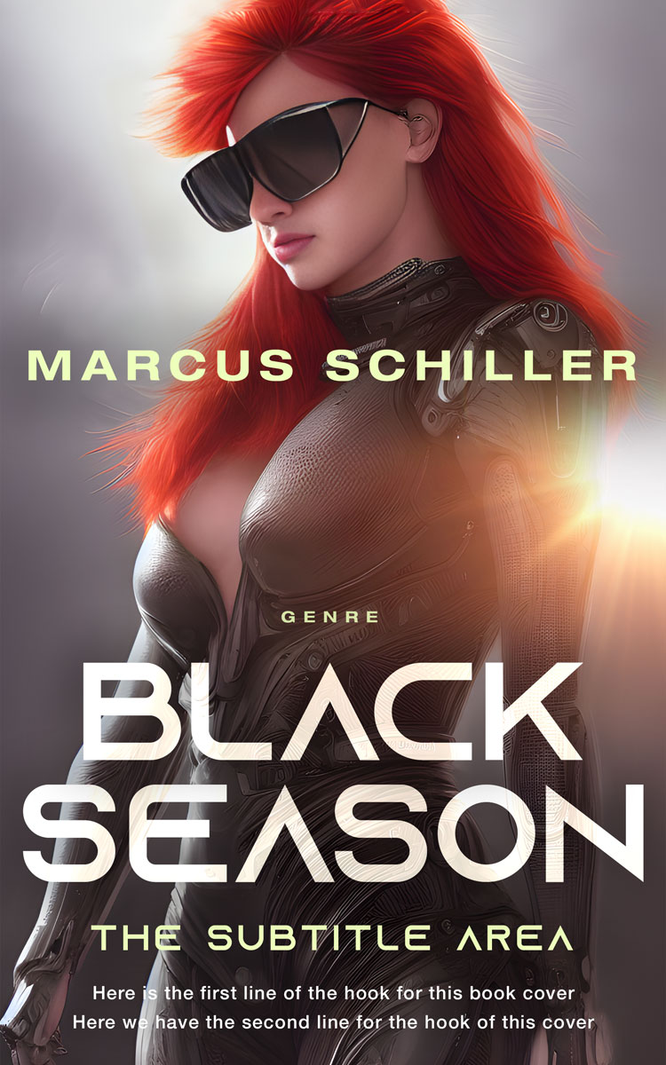 2D view of Woody Brown #25717 - Premade Science Fiction Book Cover