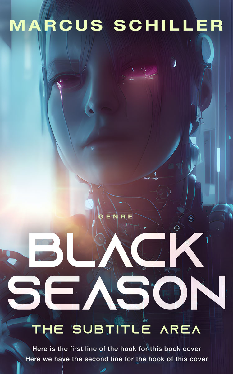 2D view of Blackcurrant #25718 - Premade Science Fiction Book Cover