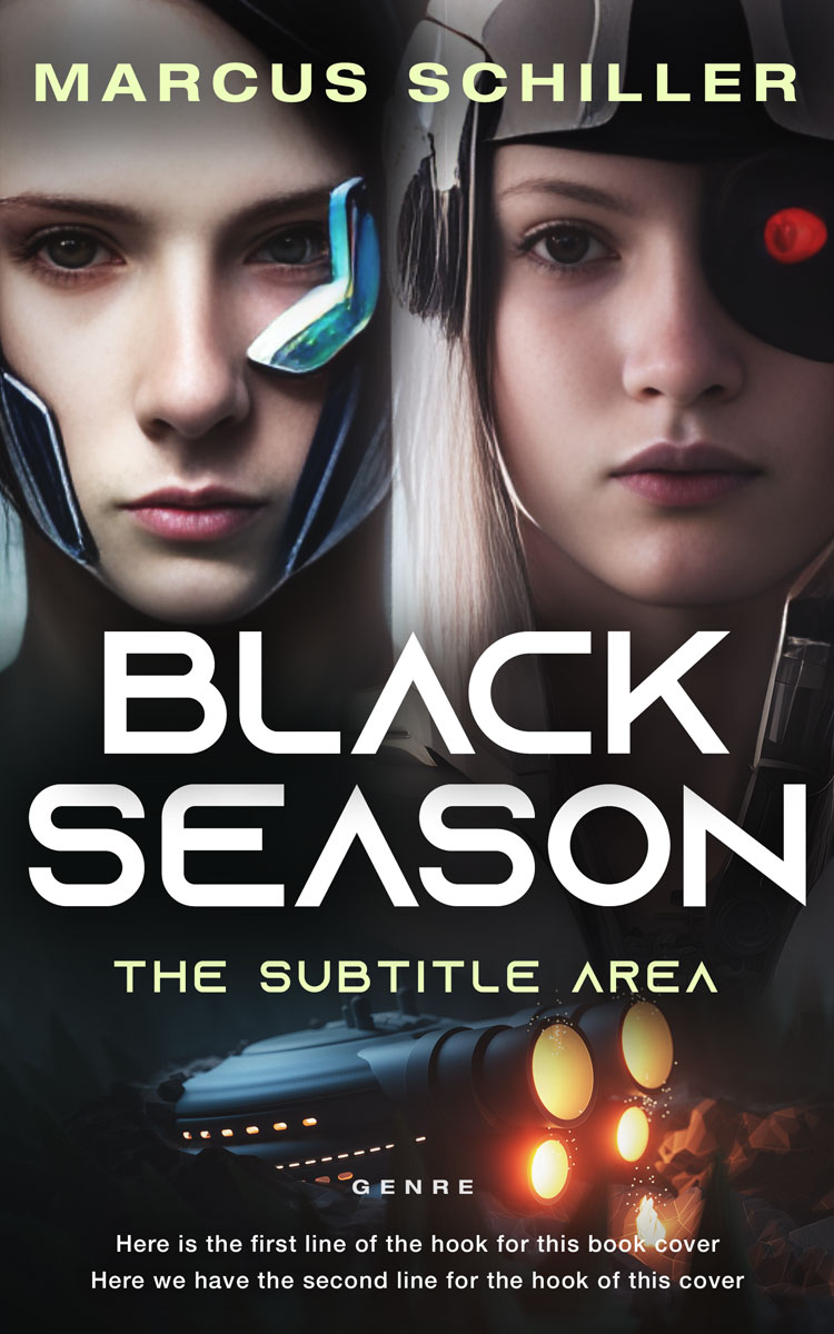 2D view of Thunder #25728 - Premade Apocalyptica Book Cover