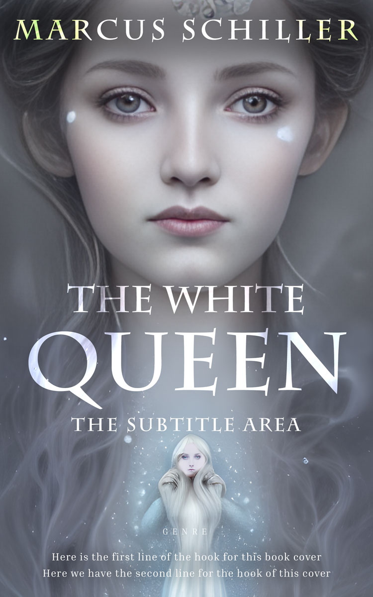 2D view of Premade Fantasy Book Cover - Storm Gray