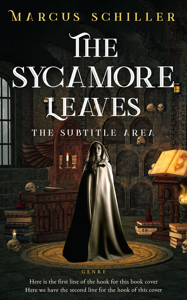 2D view of Premade Fantasy Book Cover - Rangoon Green