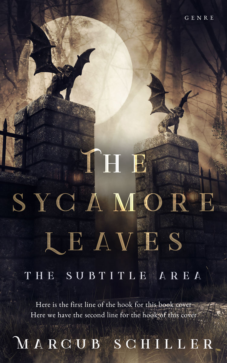 2D view of Premade Fantasy Book Cover - Coral Reef