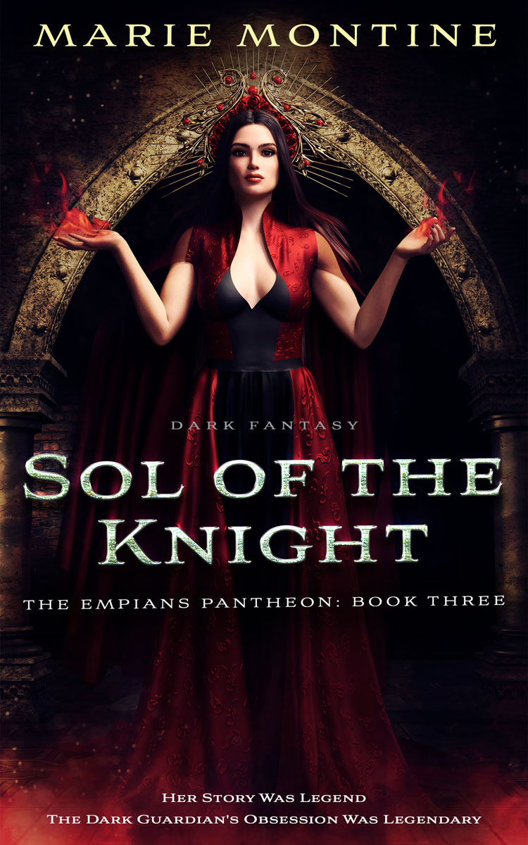 2D view of Premade Fantasy Book Cover - Asphalt