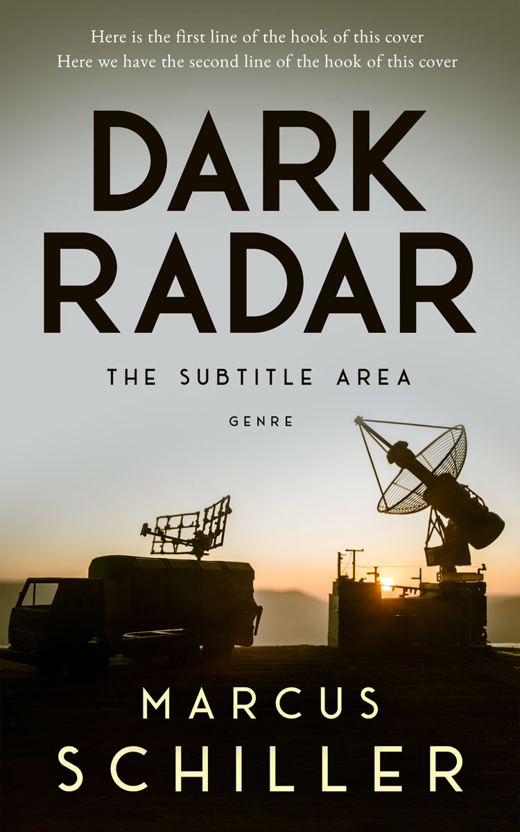 2D view of Premade Action & Adventure Book Cover - Mist Gray