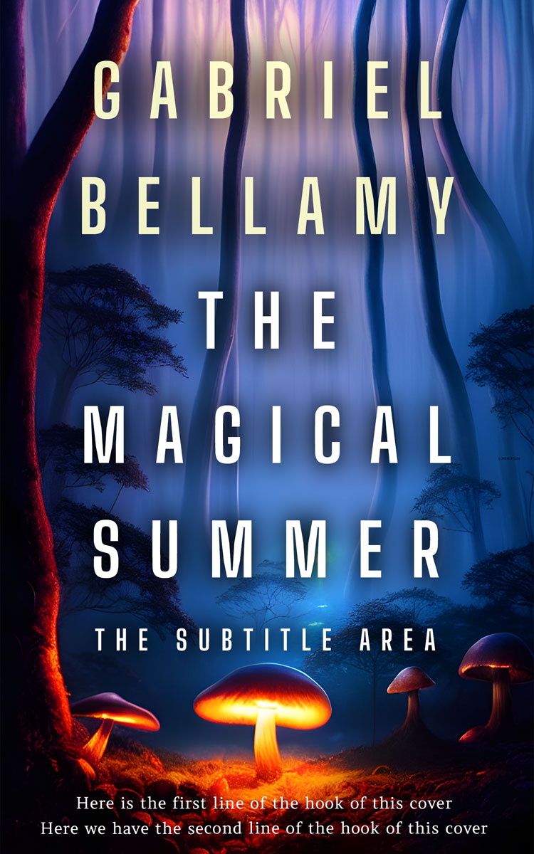 2D view of Mirage #25848 - Premade Fantasy Book Cover