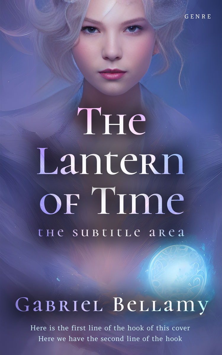 2D view of Premade Fantasy Book Cover - Comet