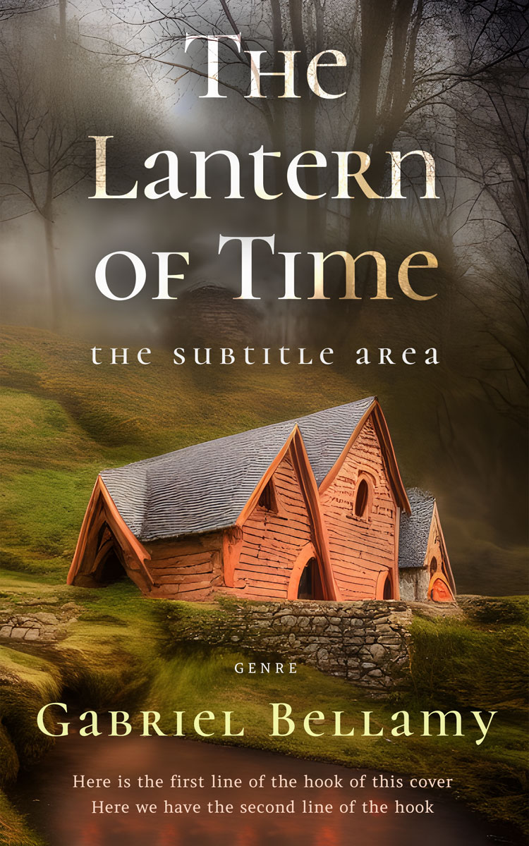 2D view of Lisbon Brown #25864 - Premade Fantasy Book Cover