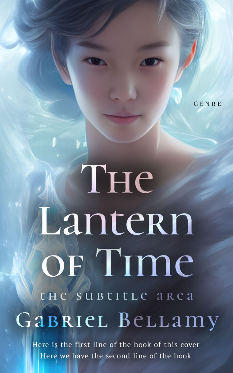 2D view of Premade Fantasy Book Cover - River Bed