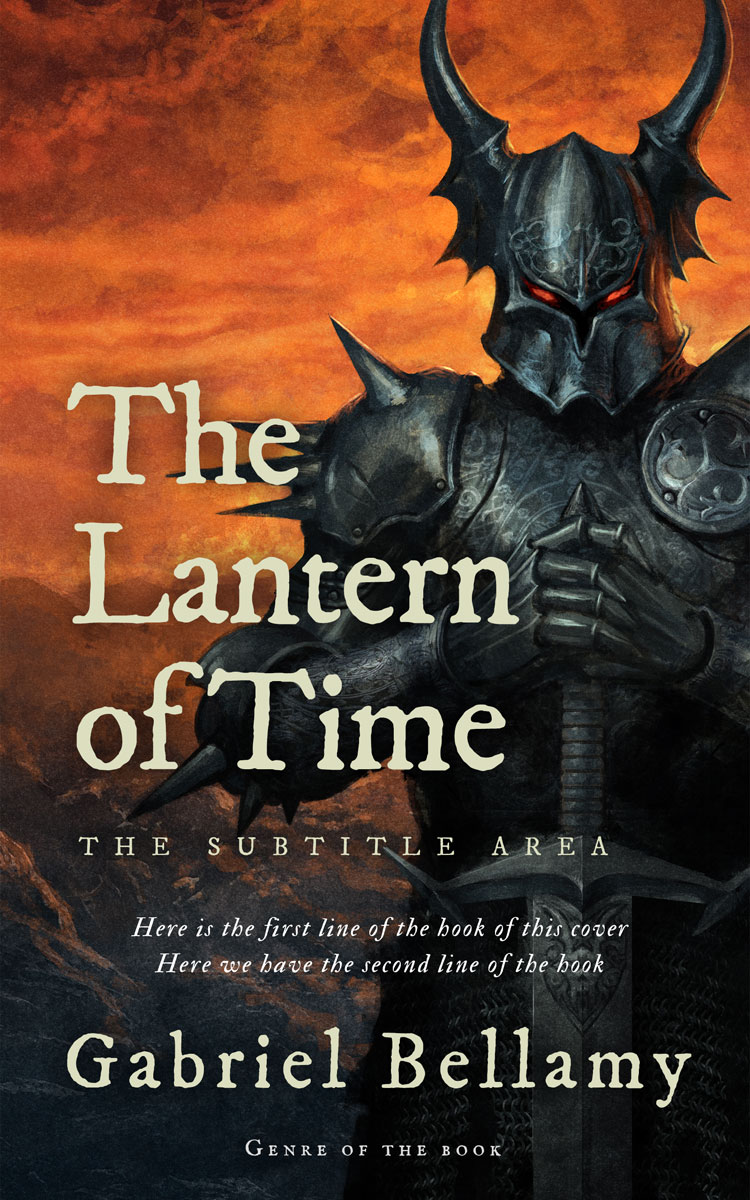 2D view of Raw Sienna #25885 - Premade Fantasy Book Cover