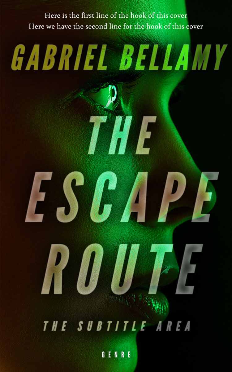 2D view of Green Waterloo #25933 - Premade Action & Adventure Book Cover