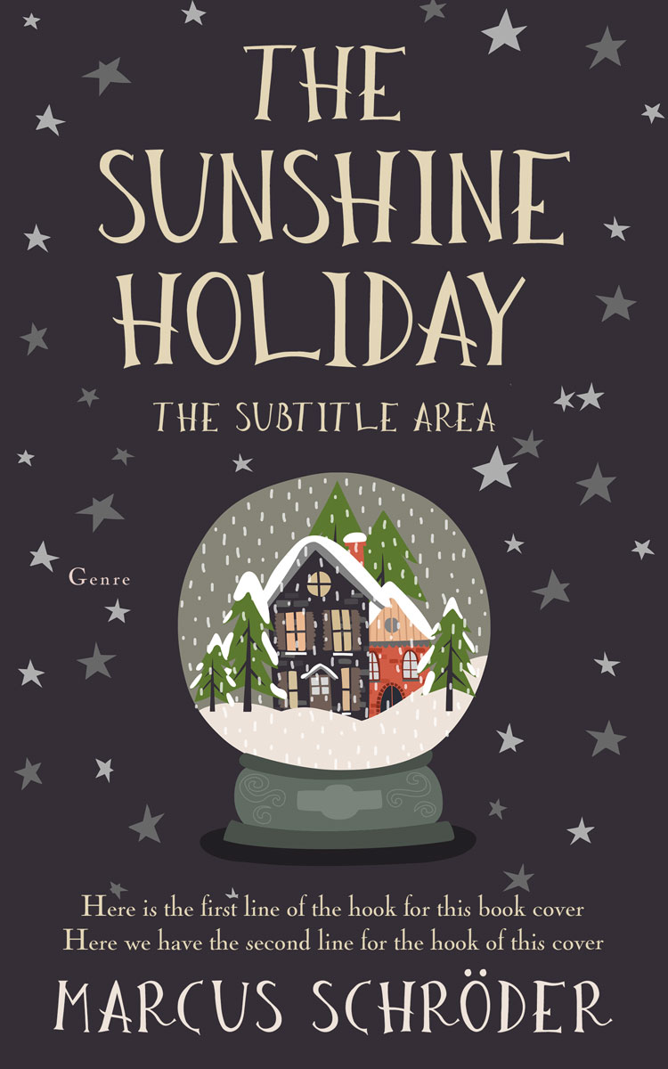 2D view of Premade Abstract Book Cover - Thunder