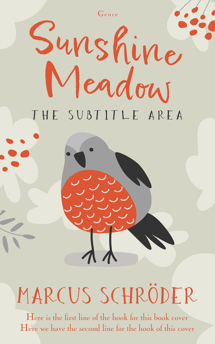 2D view of Timberwolf #25942 - Premade Children's Book Cover