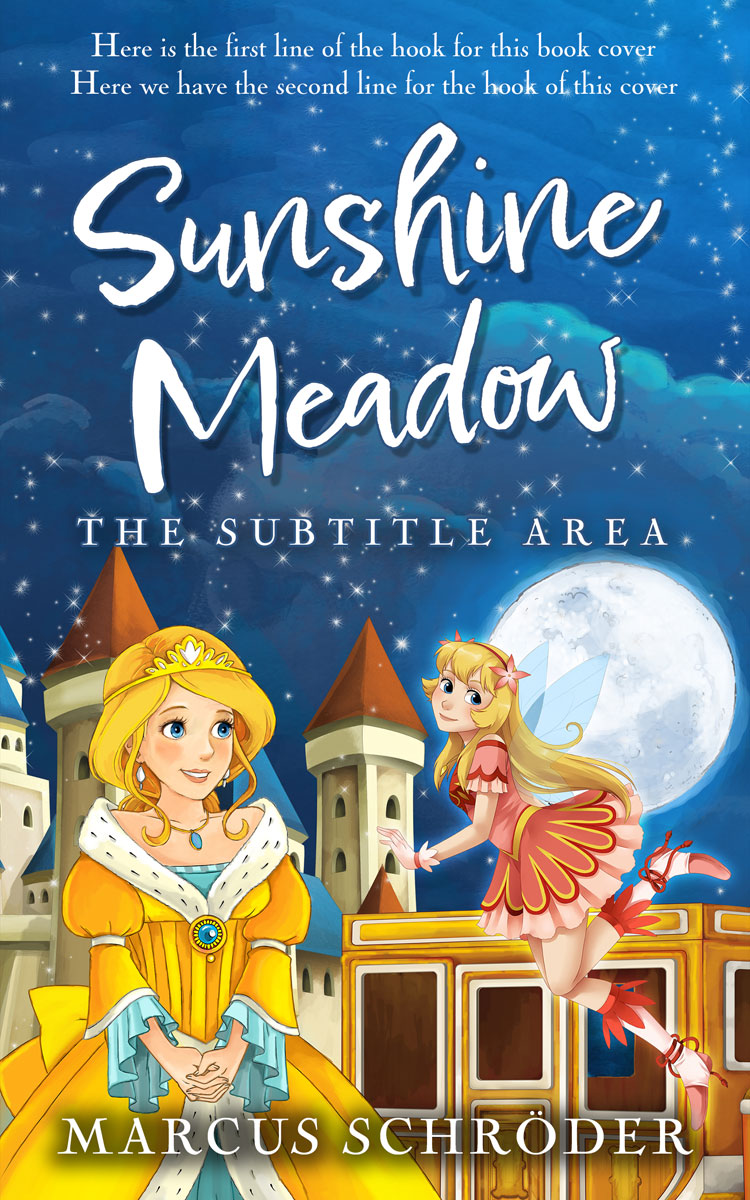 2D view of Premade Children's Book Cover - Harvest Gold