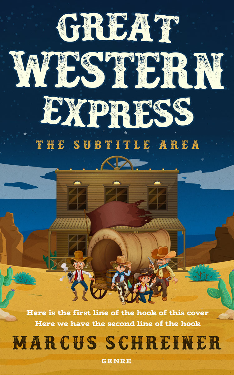 2D view of Apache #25969 - Premade Western Book Cover