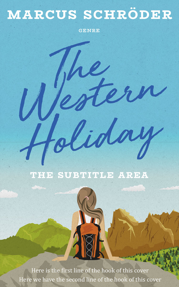 2D view of Premade Travel Book Cover - Half Baked