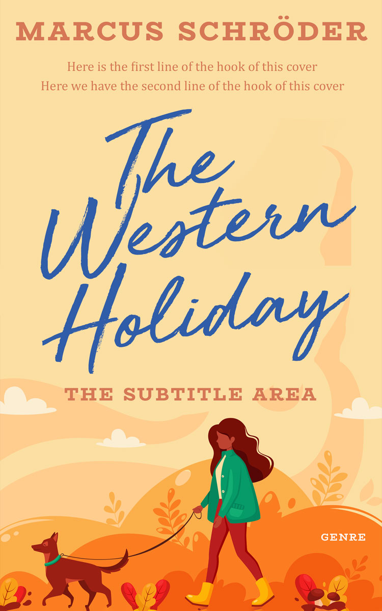 2D view of Premade Chick Lit Book Cover - Marzipan