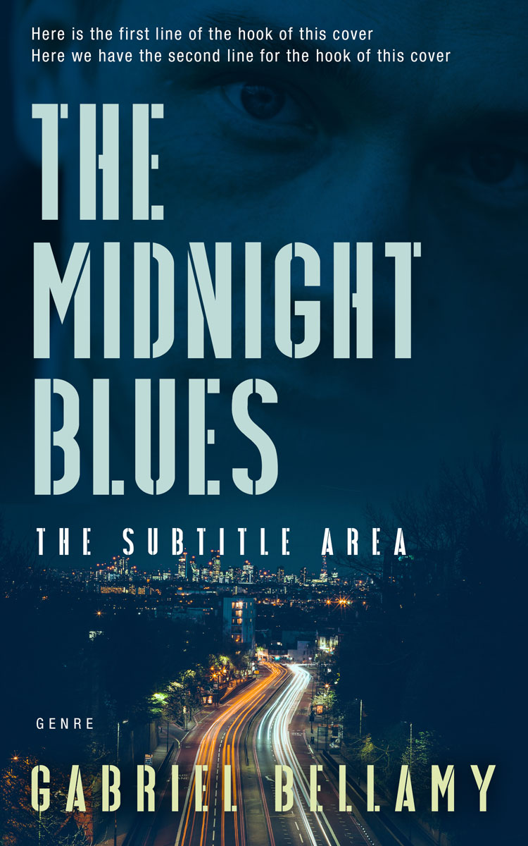 2D view of Premade Mystery & Thriller & Suspense Book Cover - Tiber