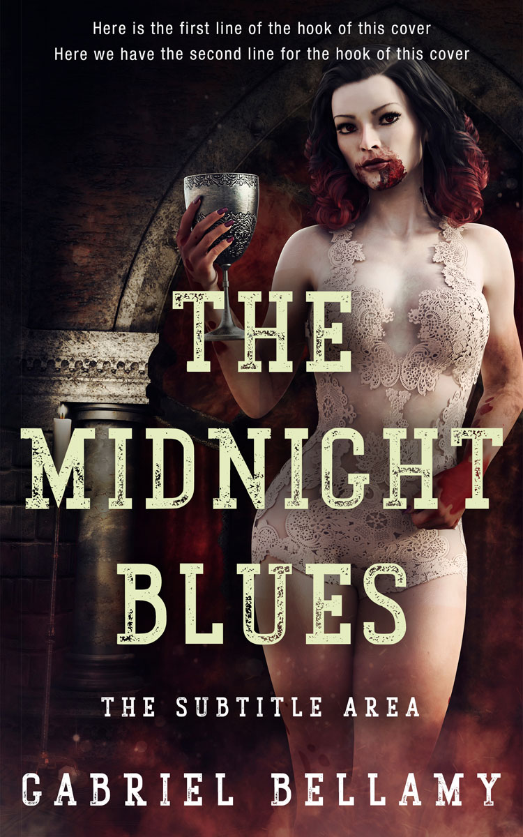 2D view of Premade Horror Book Cover - Chino