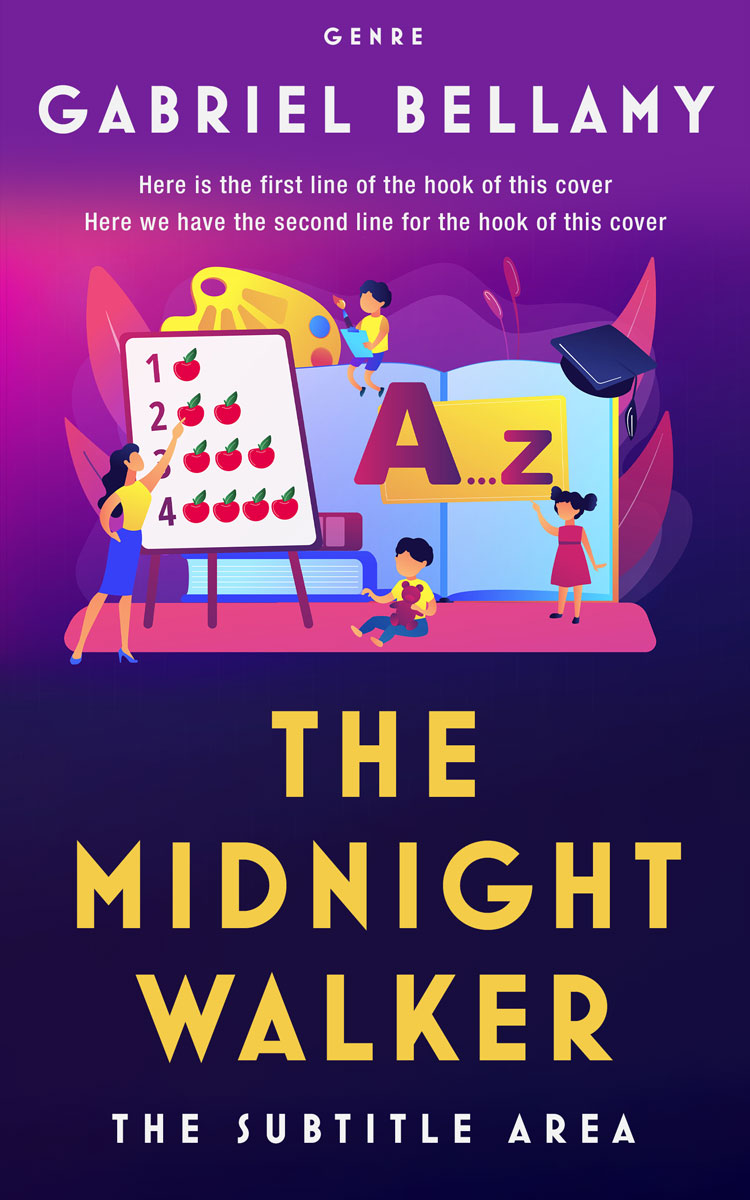 2D view of Violet #26030 - Premade Education Book Cover