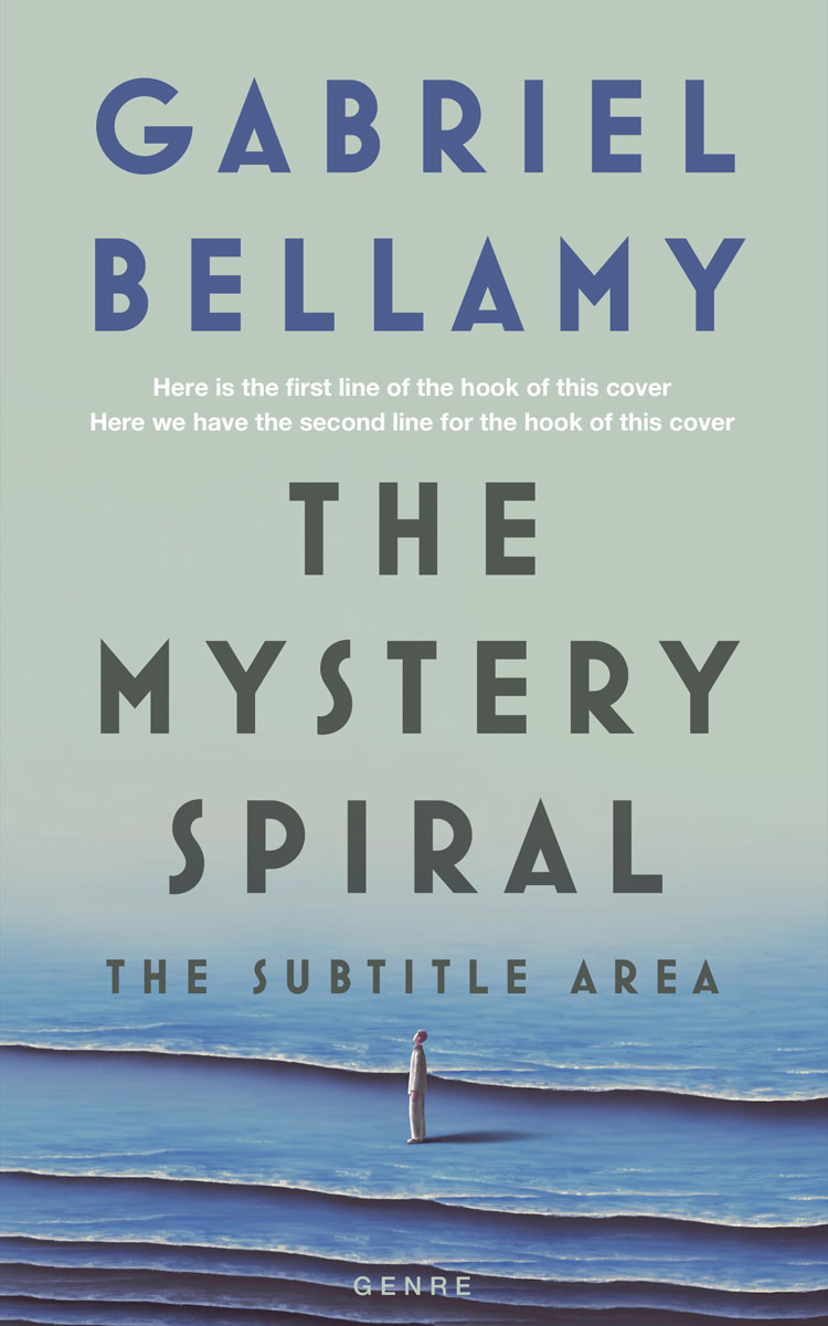 2D view of Powder Ash #26051 - Premade Abstract Book Cover