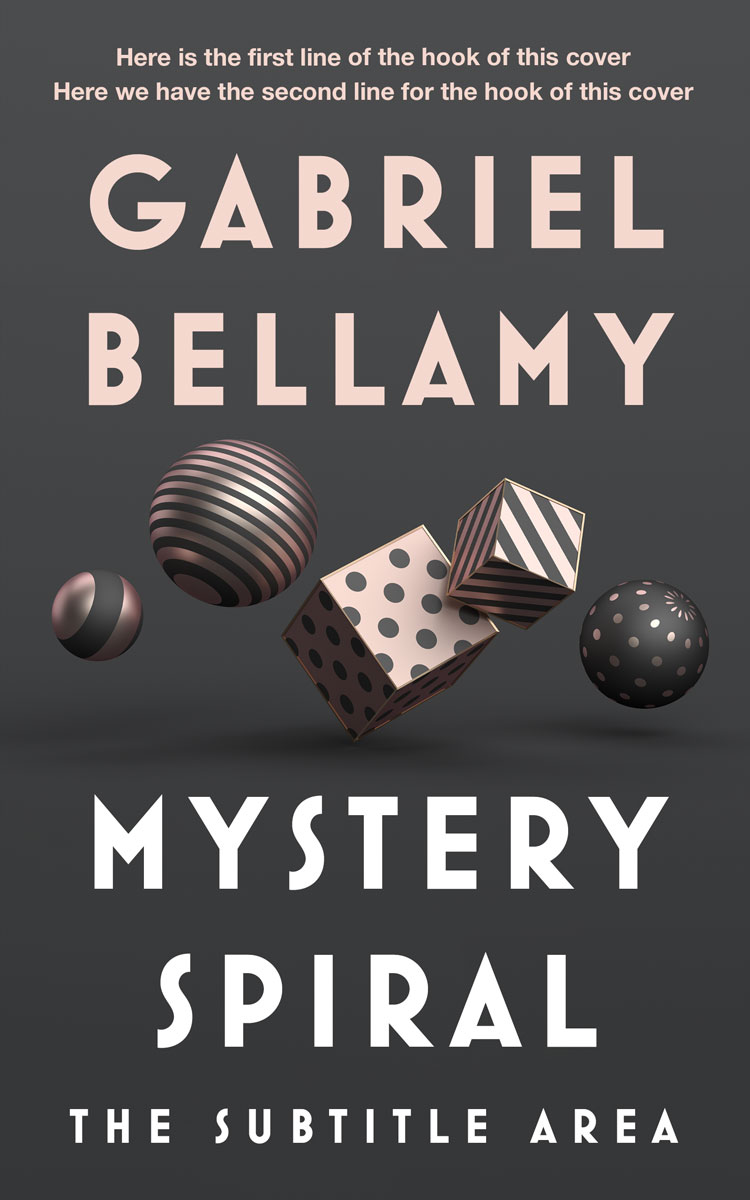 2D view of Ship Gray #26063 - Premade Abstract Book Cover