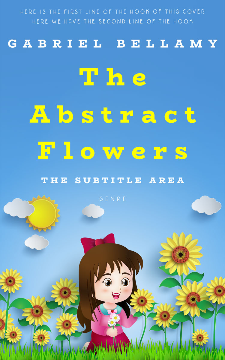 2D view of Premade Nature Book Cover - Havelock Blue