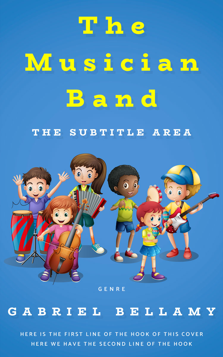 2D view of Premade Children's Book Cover - Boston Blue