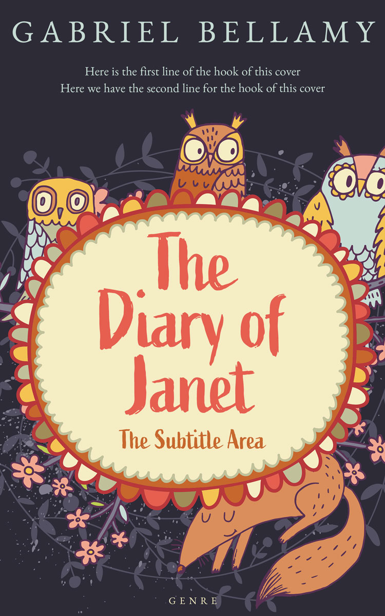 2D view of Double Spanish White #26127 - Premade Children's Book Cover